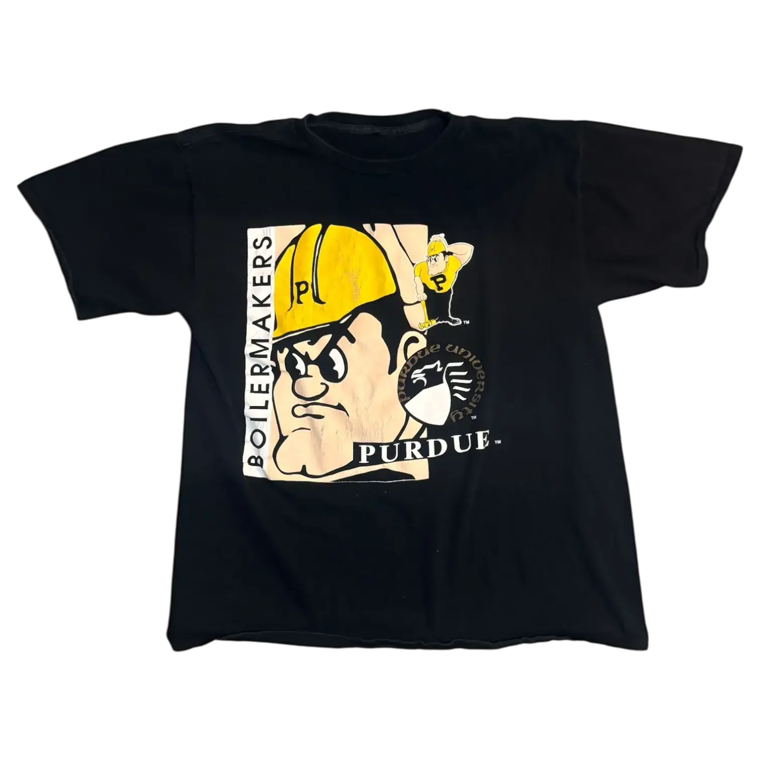 Purdue Pete T-shirt featuring Purdue Pete mascot, ideal for Purdue fans and game day.