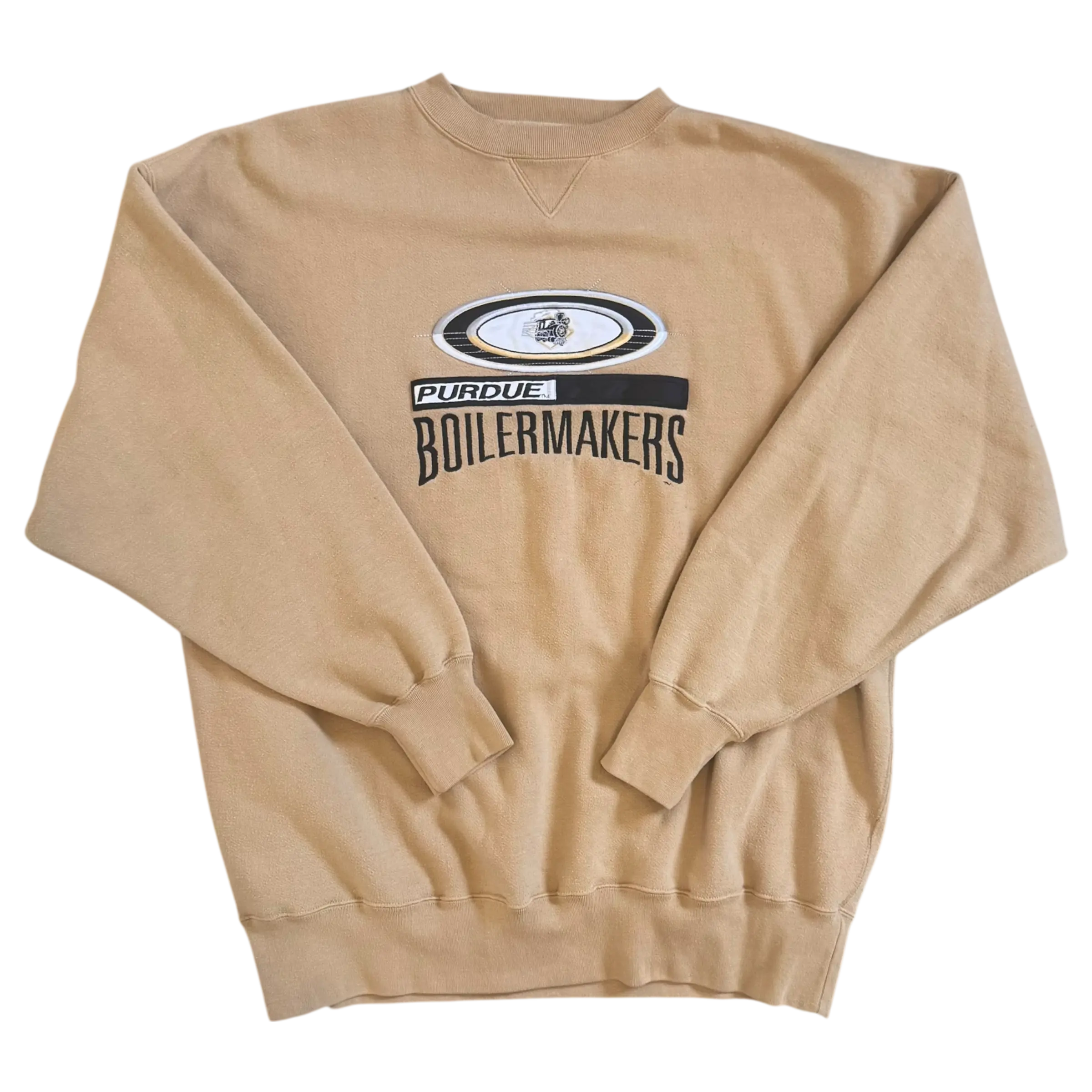 Purdue Boilermakers Tan Crewneck Sweatshirt – XXL Vintage Midwest Embroidery Jansport