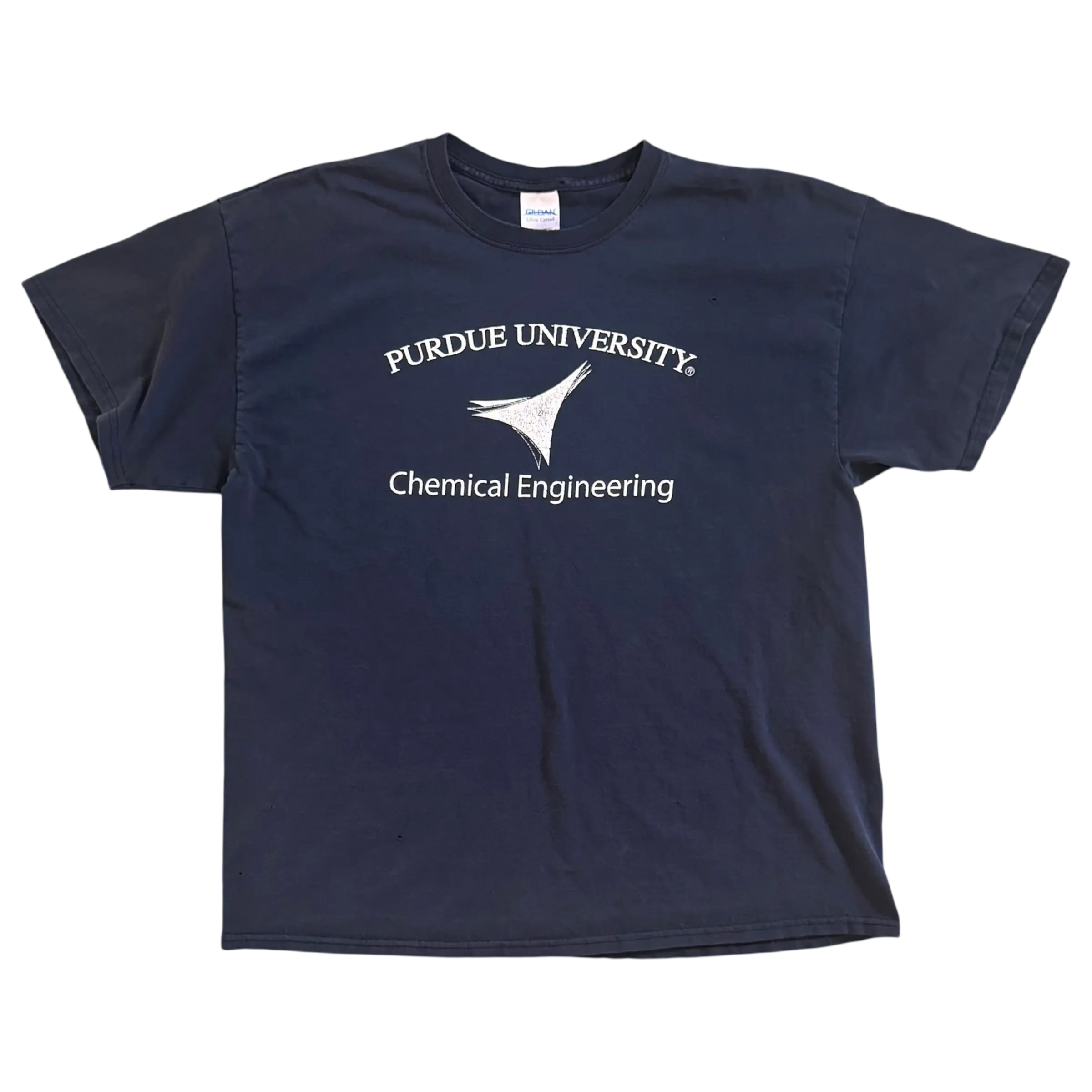 Vintage Purdue University Chemical Engineering T-Shirt – Size XL – Navy Blue College Tee Gildan