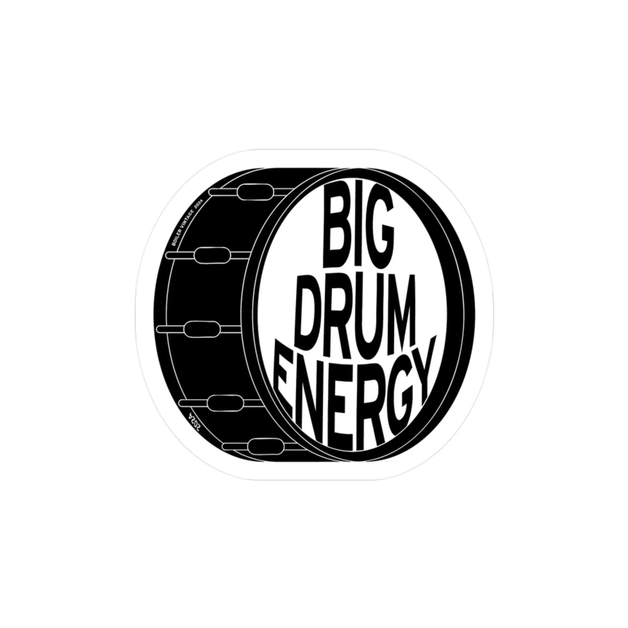 Big Drum Energy Sticker Boiler Vintage