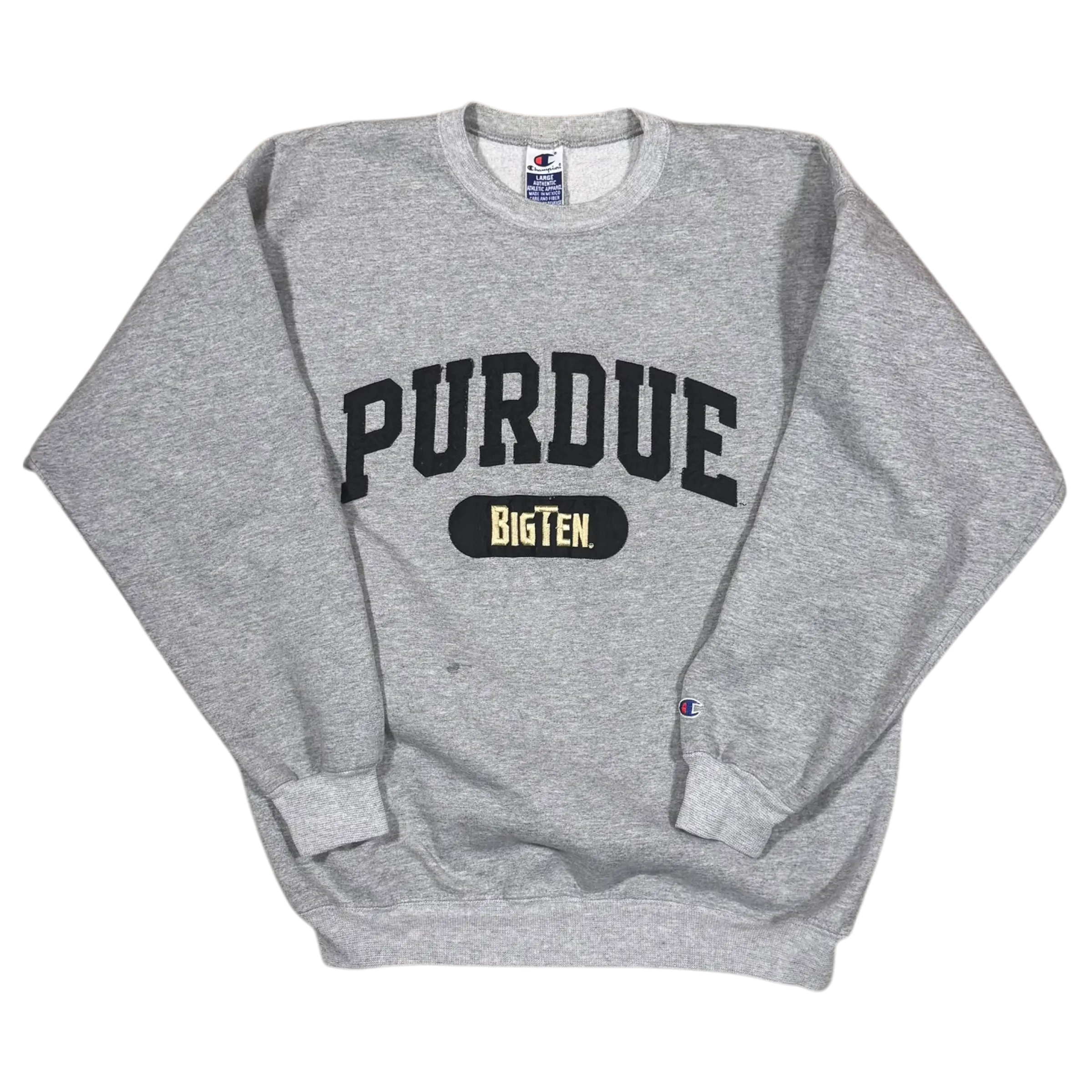 Purdue B10 Embroidered Crew Champion