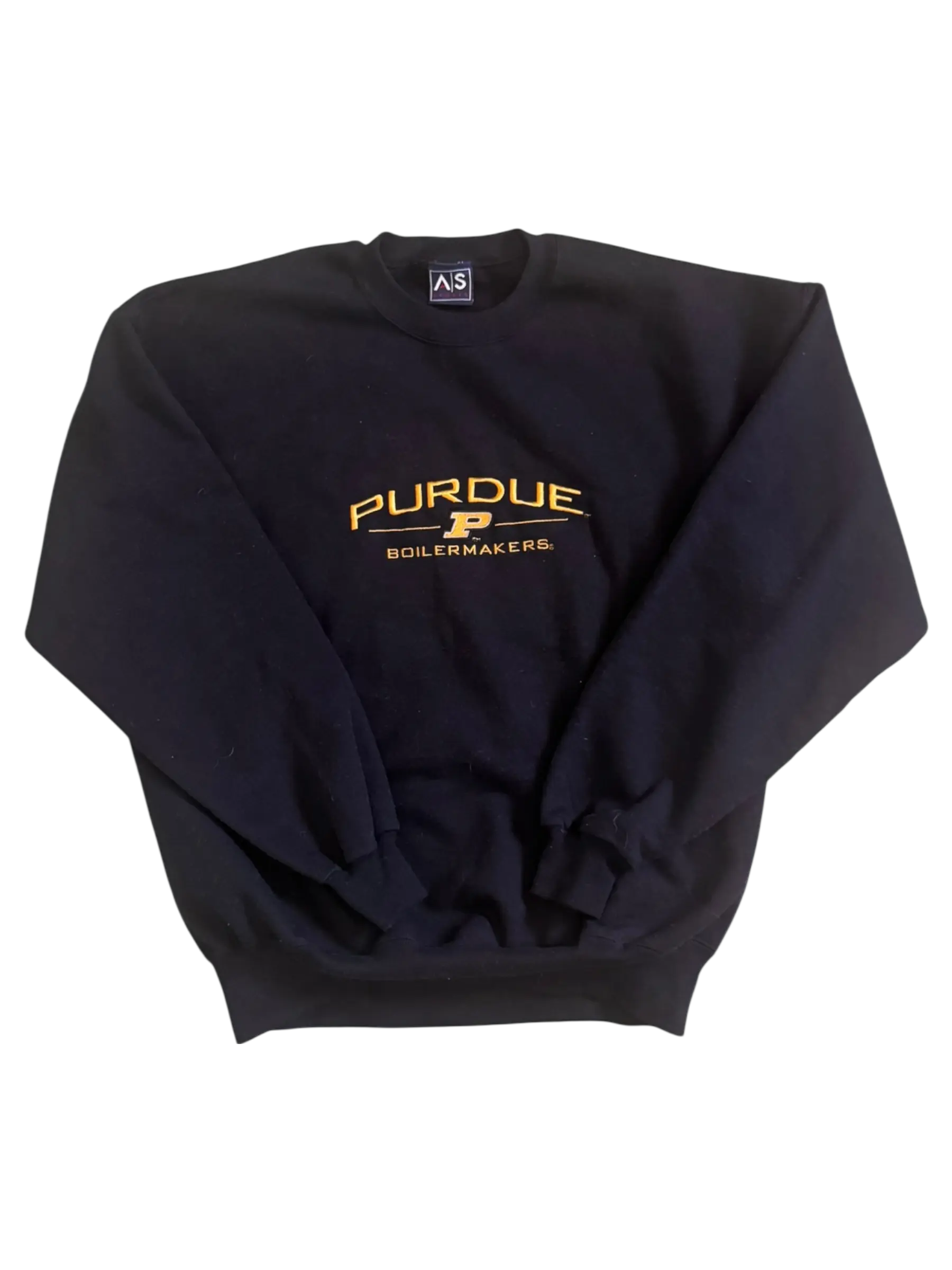 Vintage Purdue Boilermakers Black Crewneck Sweatshirt – Size Large (AS Sportswear) AS Sports