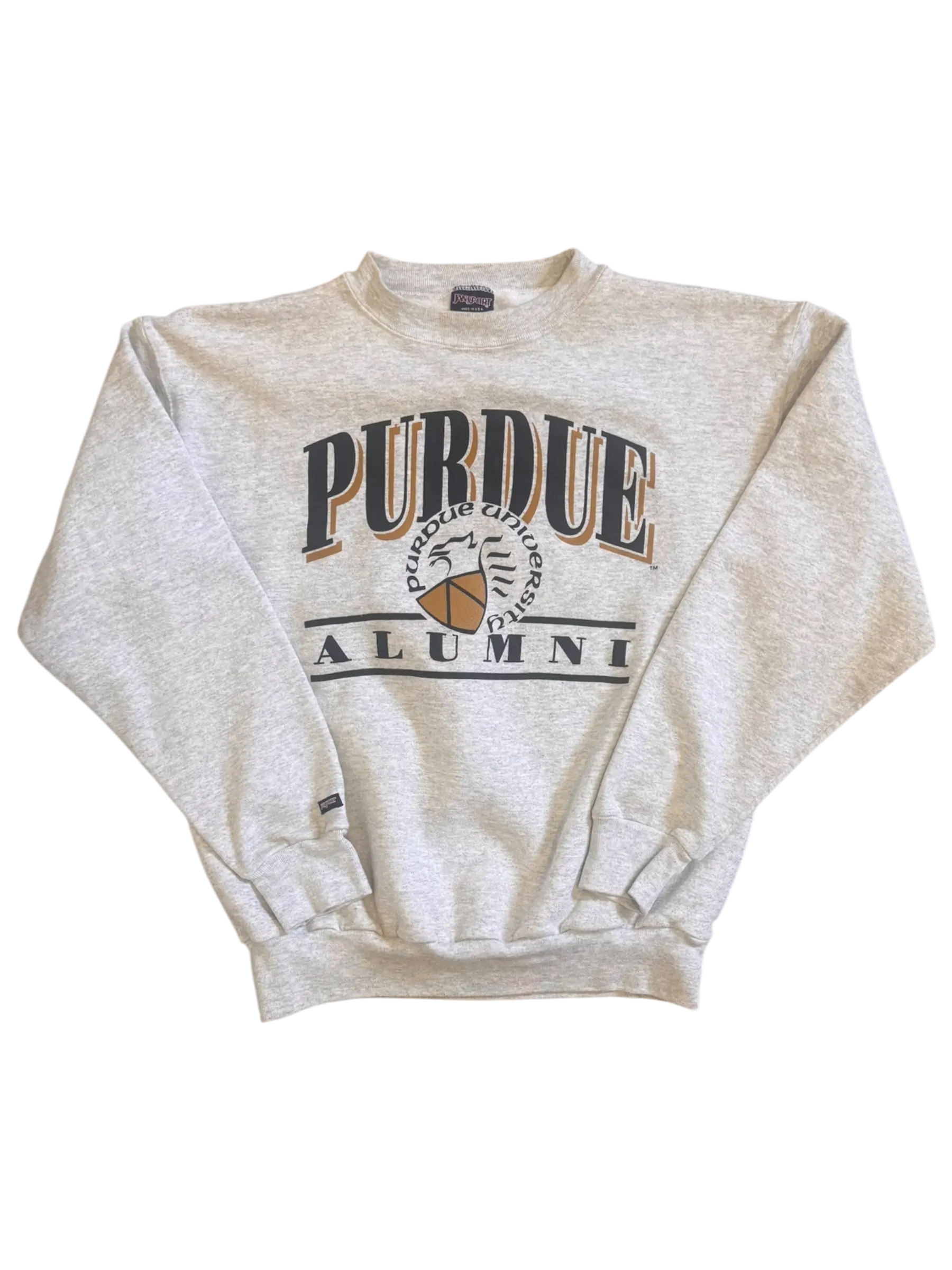 Vintage Purdue Alumni Sweatshirt – Gray Crewneck – Size Large Jansport