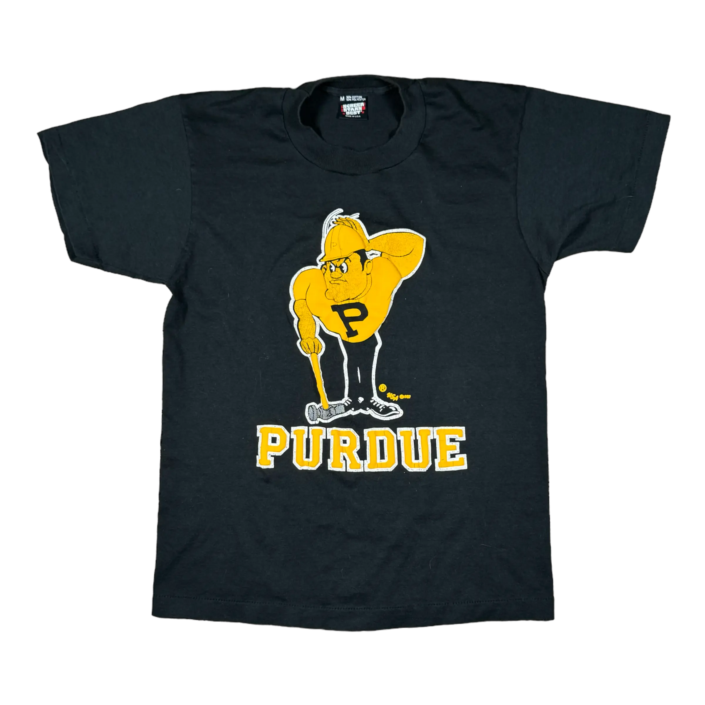 Pete Standing on Purdue Tee Screen Stars