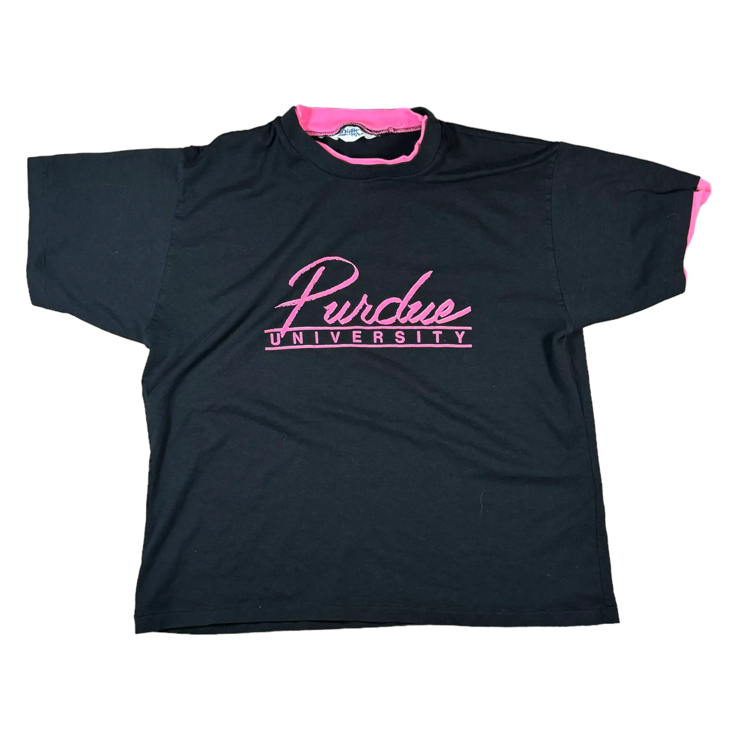 Hot Pink Letter Tee Chalk Line