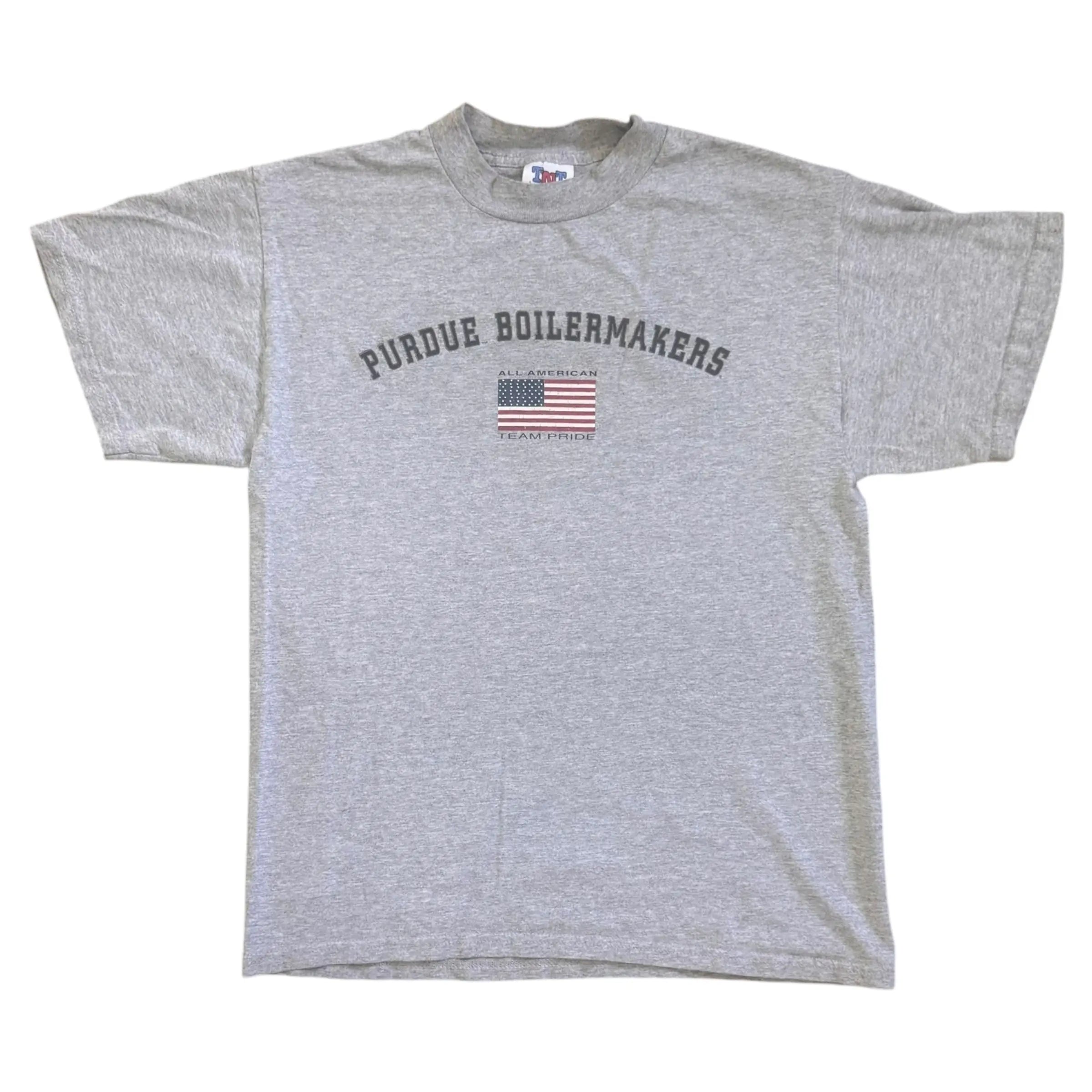 Vintage Purdue Boilermakers All-American Flag Gray T-Shirt – Team Pride Jansport