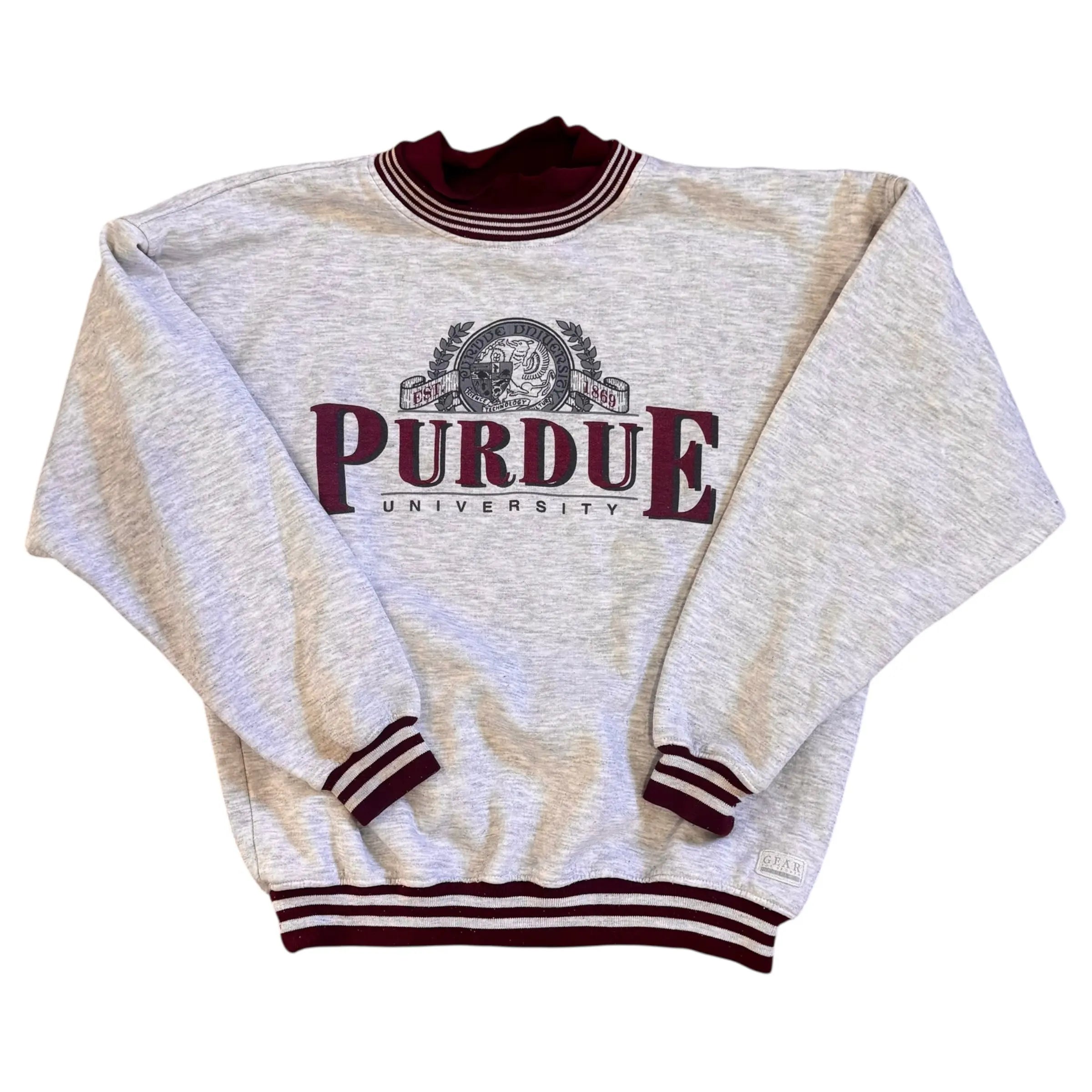 スウェット　ヴィンテージ　70s? 80s? カレッジ　PURDUE 1970s-80s Yellow Purdue University Sweatshirt – hēy konēko