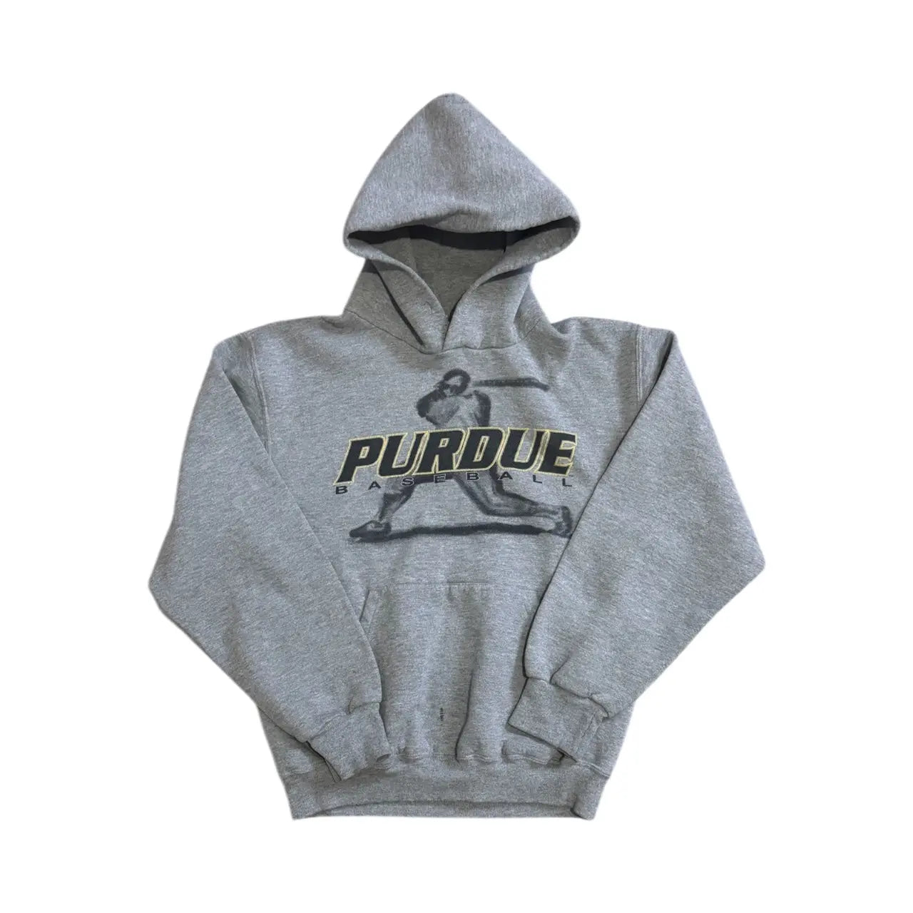 Vintage Russell Athletic Purdue Baseball Hoodie – Gray Graphic – Size Small Russell Athletic