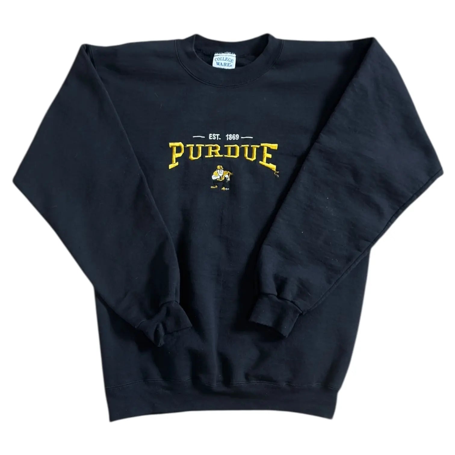 Vintage Purdue University Embroidered Crewneck Sweatshirt Russell Athletic