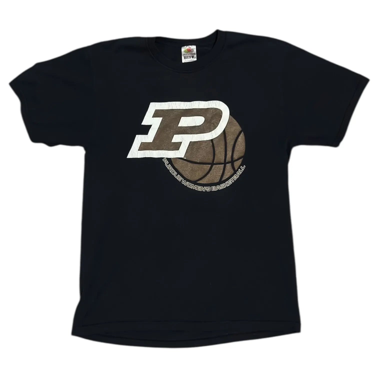 Vintage Purdue Women’s Basketball Graphic T-Shirt Fruit of the Loom