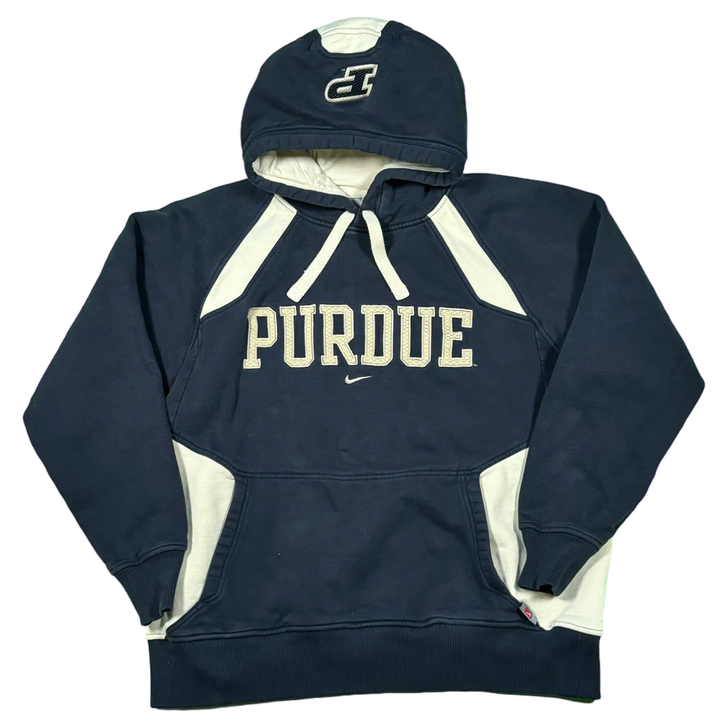 Colorblock Embroidered Center Check Hoodie Nike